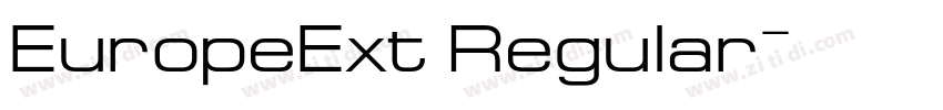 EuropeExt Regular字体转换